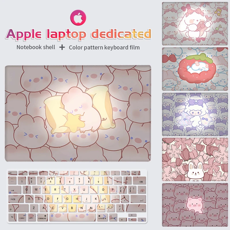 

Чехол для ноутбука DIY Kawaii Hard Shell для Macbook Air13 A2337 A2338 ProA2681 A2485 a2941, водонепроницаемый чехол для клавиатуры