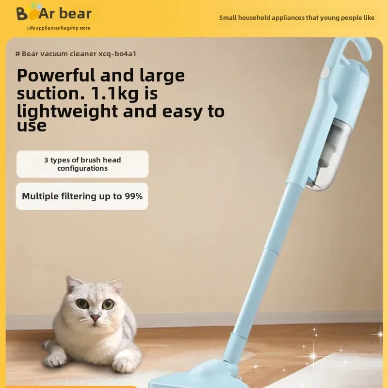 vacuum cleaner household large suction hand-held lightweight  bed mite removal wired vacuum cleaner cat hair removal steam mop