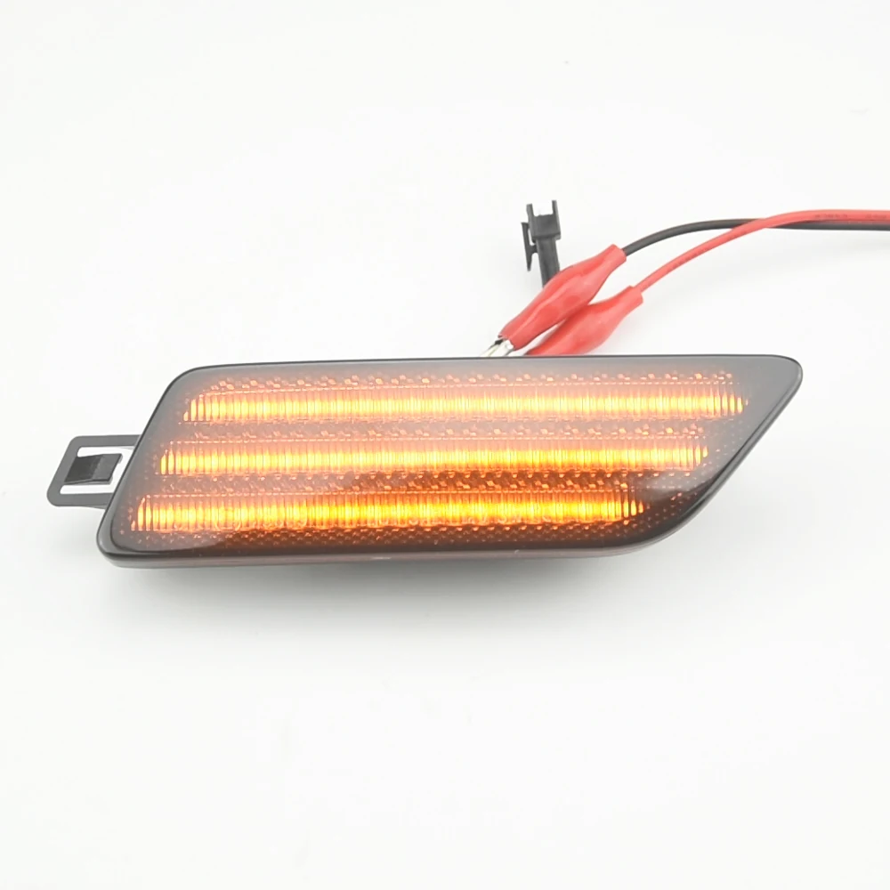 

2Pcs For Porsche Macan 95B-Series Base Turbo GTS LED Bumper Front Side Marker Light Dynamic Amber US version 95B945119 95B945120