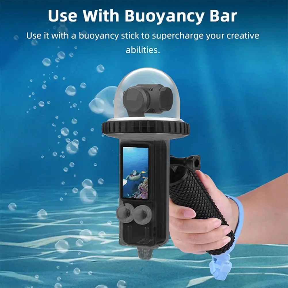 BRDRC for DJI OSMO POCKET 3 Waterproof Case 40m Waterproof Diving Cover Swimming and Diving Case Accessories Underwater Cover