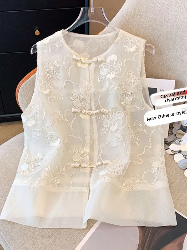 

Новый китайский жилет с вышивкой Bal, женский летний многослойный жилет с клапаном, тяжелый рабочий жилет из смеси хлопка и полиэстера