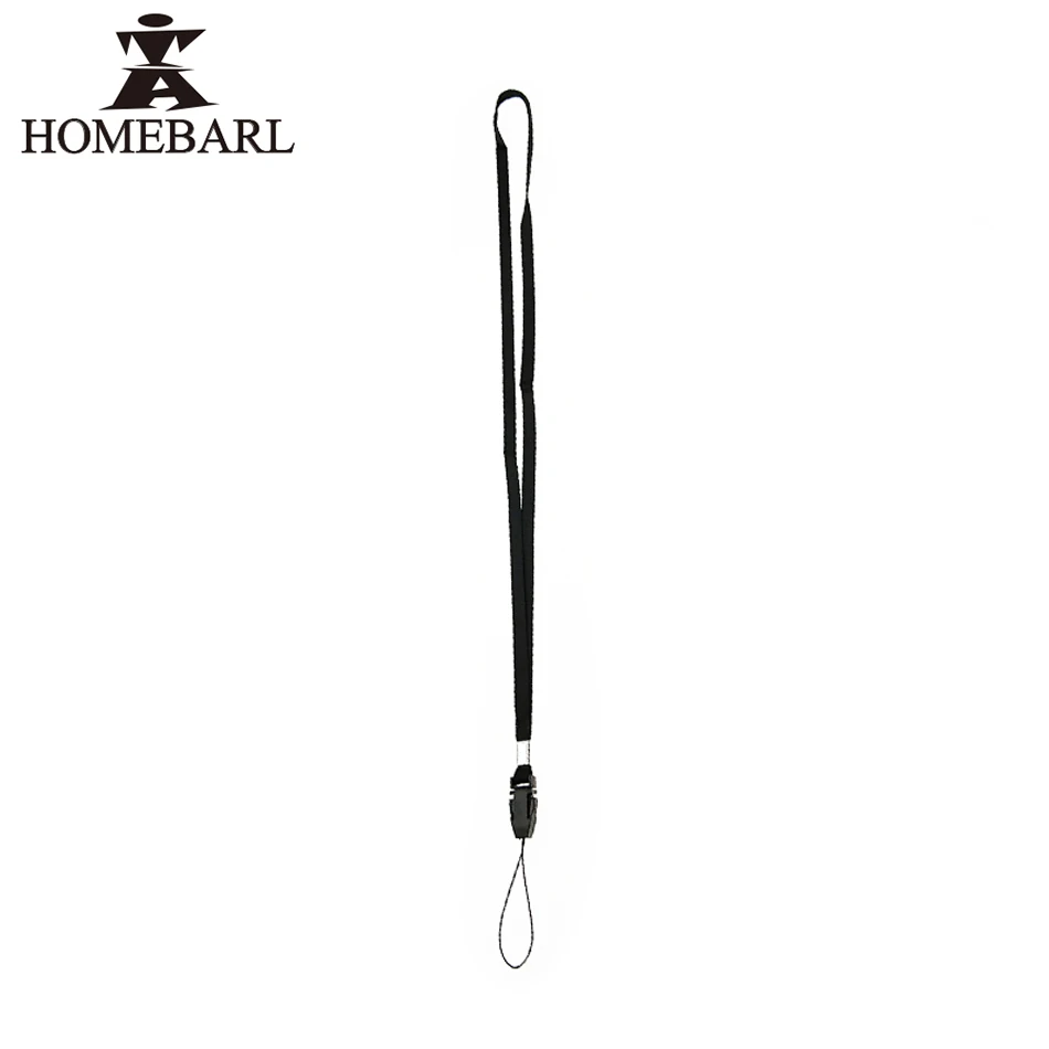 HOMEBARL 45CM Nylon Lanyard Portable Neck Cord Strap ID Badge Mobile Phone Key Holder Rope For Kid Children Student Anti-Lost