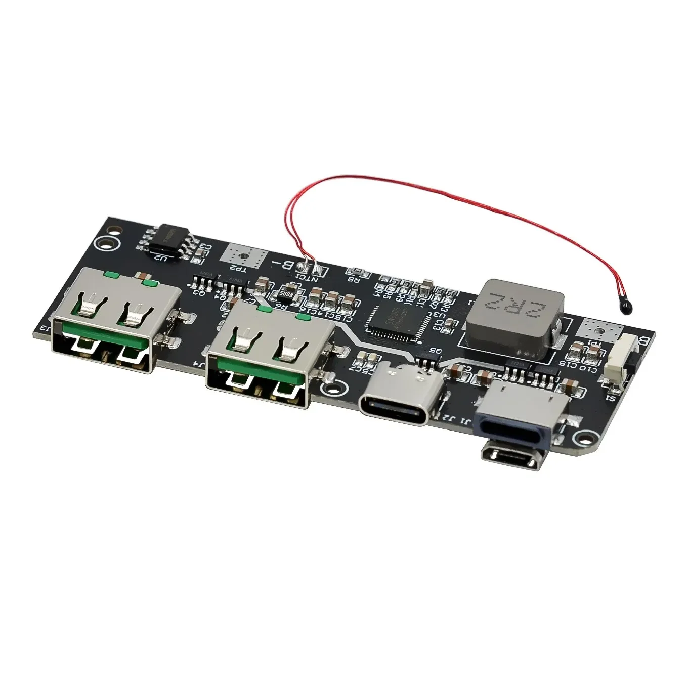 

QC4.0 QC3.0 LED Dual USB 5V 4.5A 22.5W Micro/Type-C USB Mobile Power Bank 18650 Charging Module Temperature / Circuit Protection