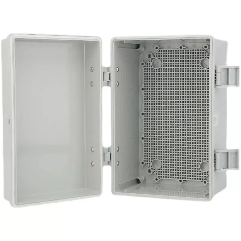 400*300*200 MM IP67 Waterproof Gray/Transparent Cover Enclosure Juction Box ABS Plastic Outdoor Electronic Instrument Hinge