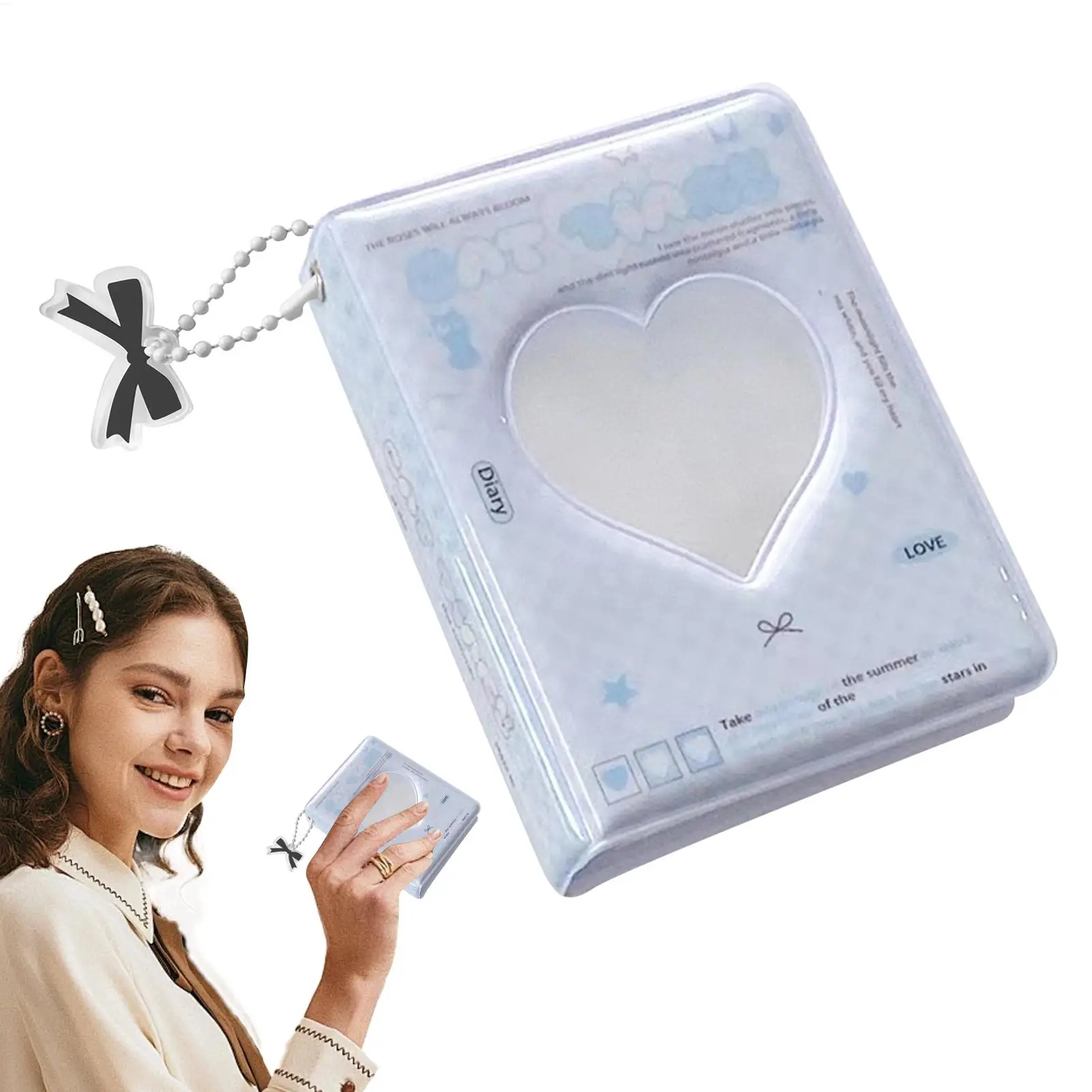 Card Album 40-Pocket Protective Storage Photo Organizer Baseball Card Binder for Organization Collection Envelopes Photocards