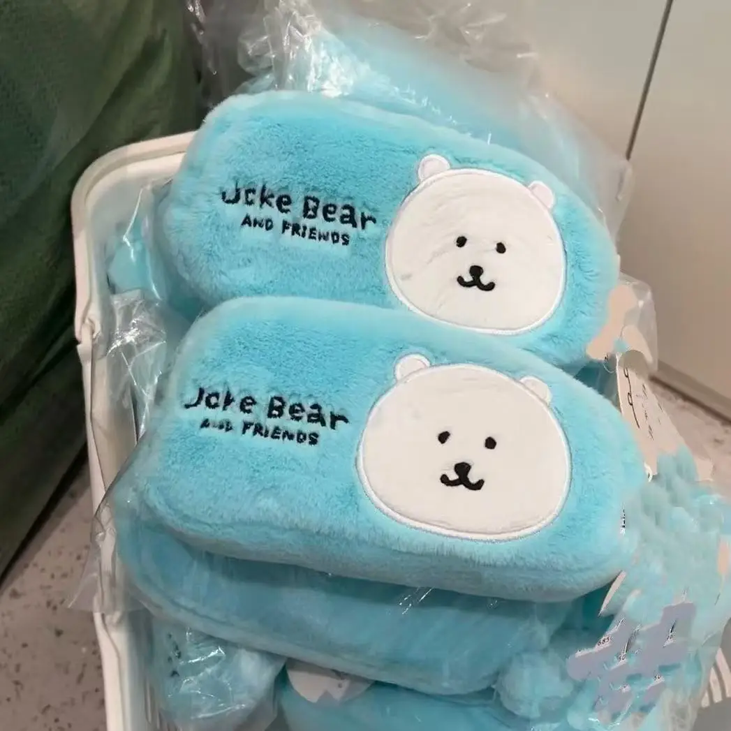 

Милый держатель для ручек с шуточным медведем, милый мультяшный меховой маленький держатель для ручек для девочек, креативный держатель для ручек для студентов, сумка для кистей для макияжа на складе