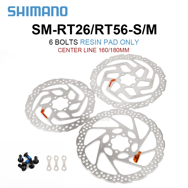 SHIMANO Deore SM RT56 RT26 160mm 180mm RT66 Brake Disc ALTUS RT10 Center Lock Rotor MTB Bike Hyraulic Brake Rotors for XT SLX