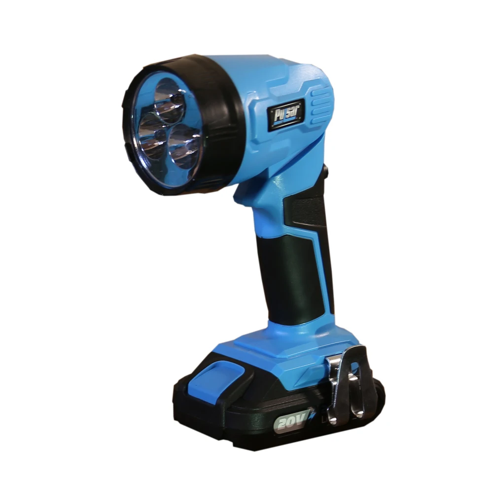 20V Cordless 1.3Ah Lithium-Ion Drill & Flashlight Kit Cordless Lamp Blue