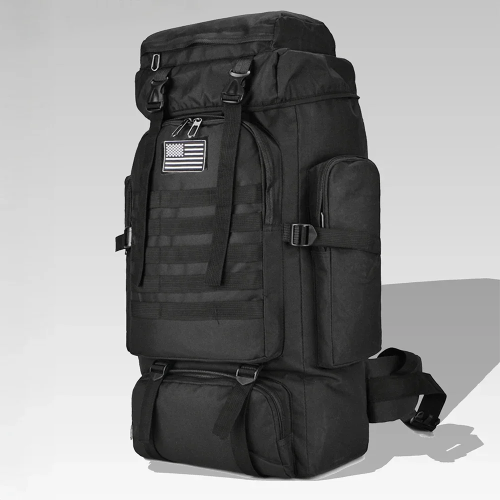Mochila de Montañismo de 80L/100L, Mochila Táctica, Mochila Grande para Senderismo, Camping y Viajes al Aire Libre