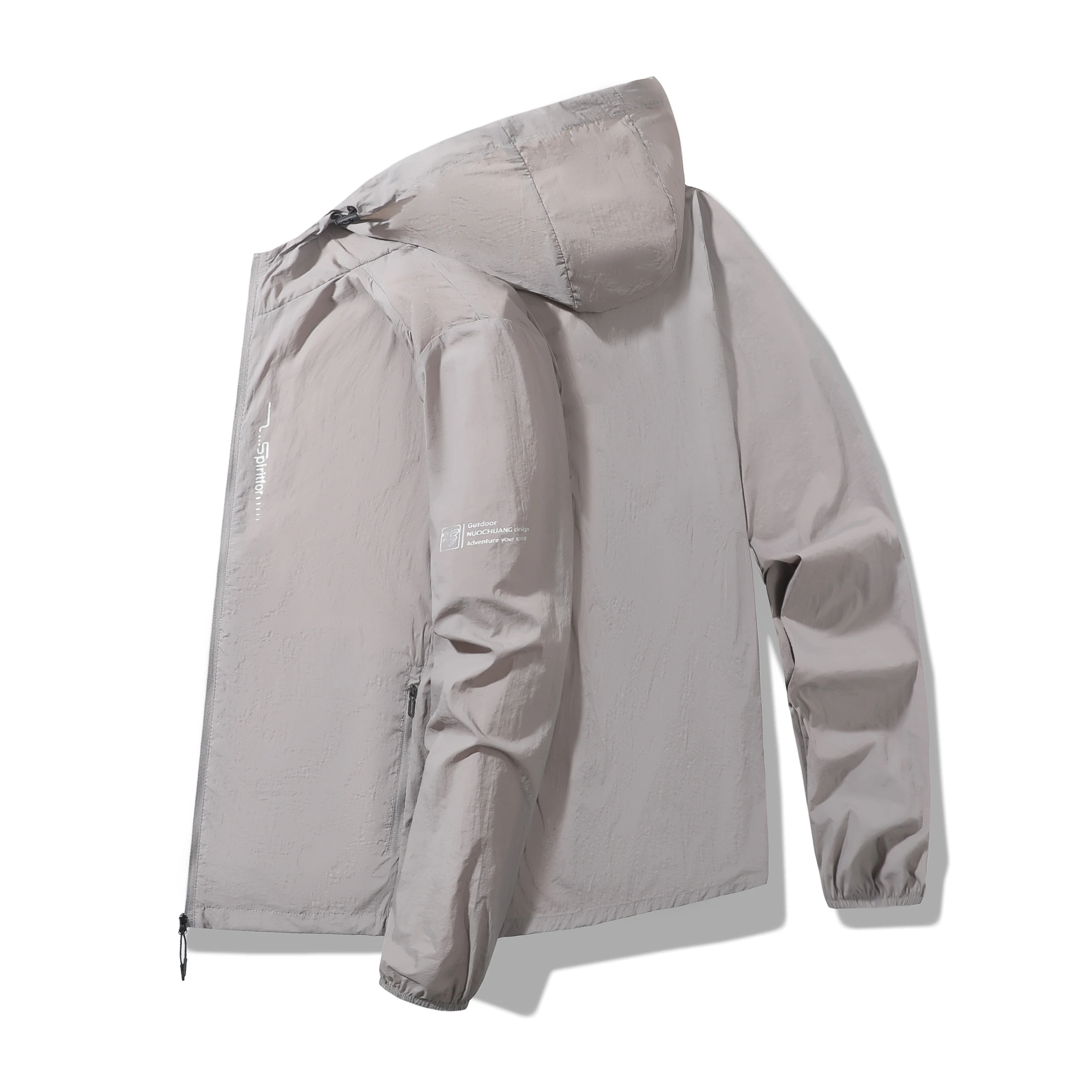 Jaqueta de sol de verão dos homens roupas de acampamento ao ar livre casaco de pele de secagem rápida esportes protetor solar ciclismo caminhadas pesca jaqueta de acampamento