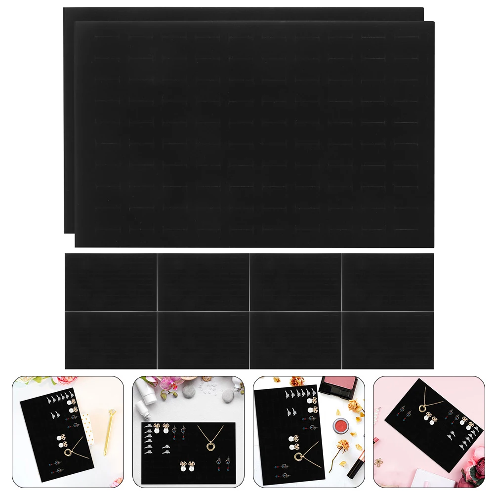 

10 Pcs Accessories Storage Box Lovers Jewelry Display Pads Velvet Piercing Earring Sponge