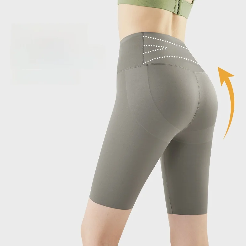 بنطلون يوجا للتنحيف للنساء، رقيق لفصل الصيف، خمسة أرباع الطول، مريح وقابل للتنفس، طبقة أساسية رياضية
