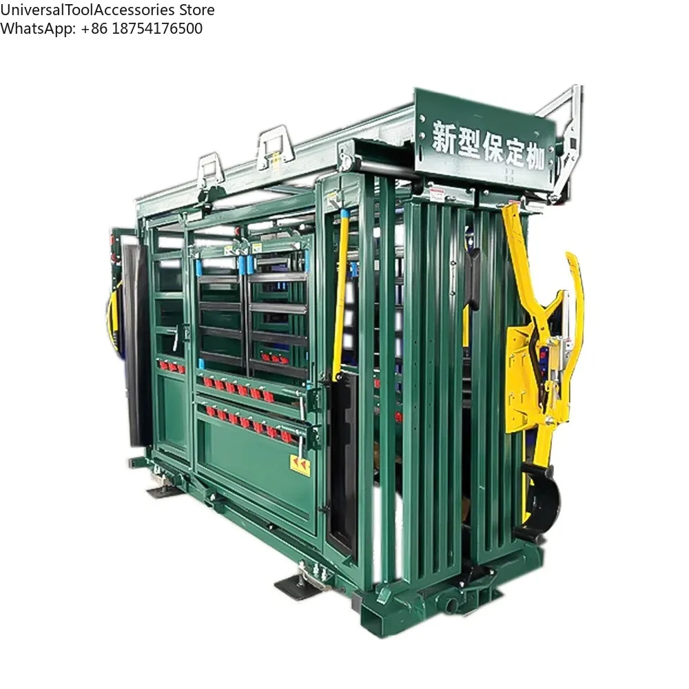 Fully Automatic Galvanized Crush Head Stand Weighing Scale New Farm Cattle Squeeze Chute Equipment for Cow