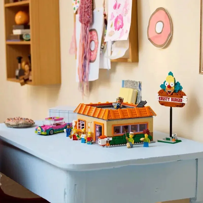 10352 Neues Hamburger-Restaurant-Baustein-Set, kreatives Lernspielzeug, Kindergeschenk, Weihnachtsgeschenk