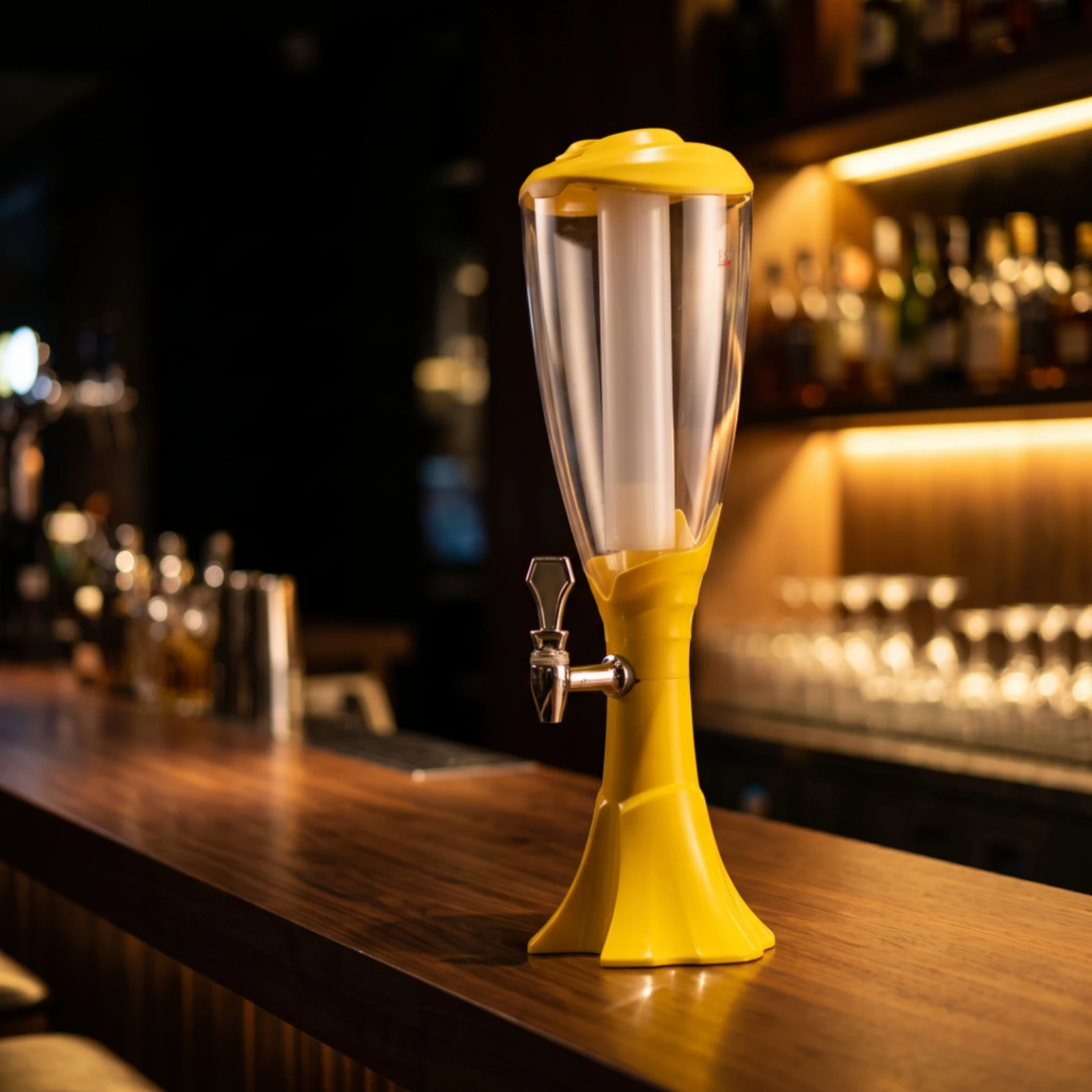 Beverage Dispenser with Tap Countertop Drink Dispenser with Lid Beer Dispenser Easy to Clean Spill-Resistant