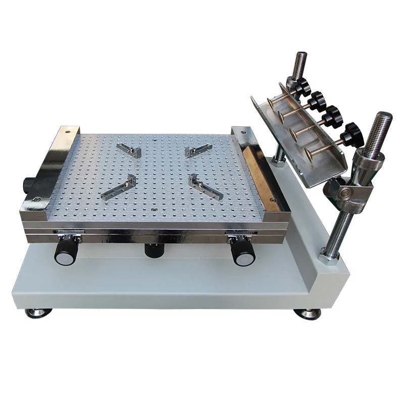 Manual Screen Printing Table ZB3040H Precision Screen Printing Table 250*400mm Printing Area Solder Paste Printing Table