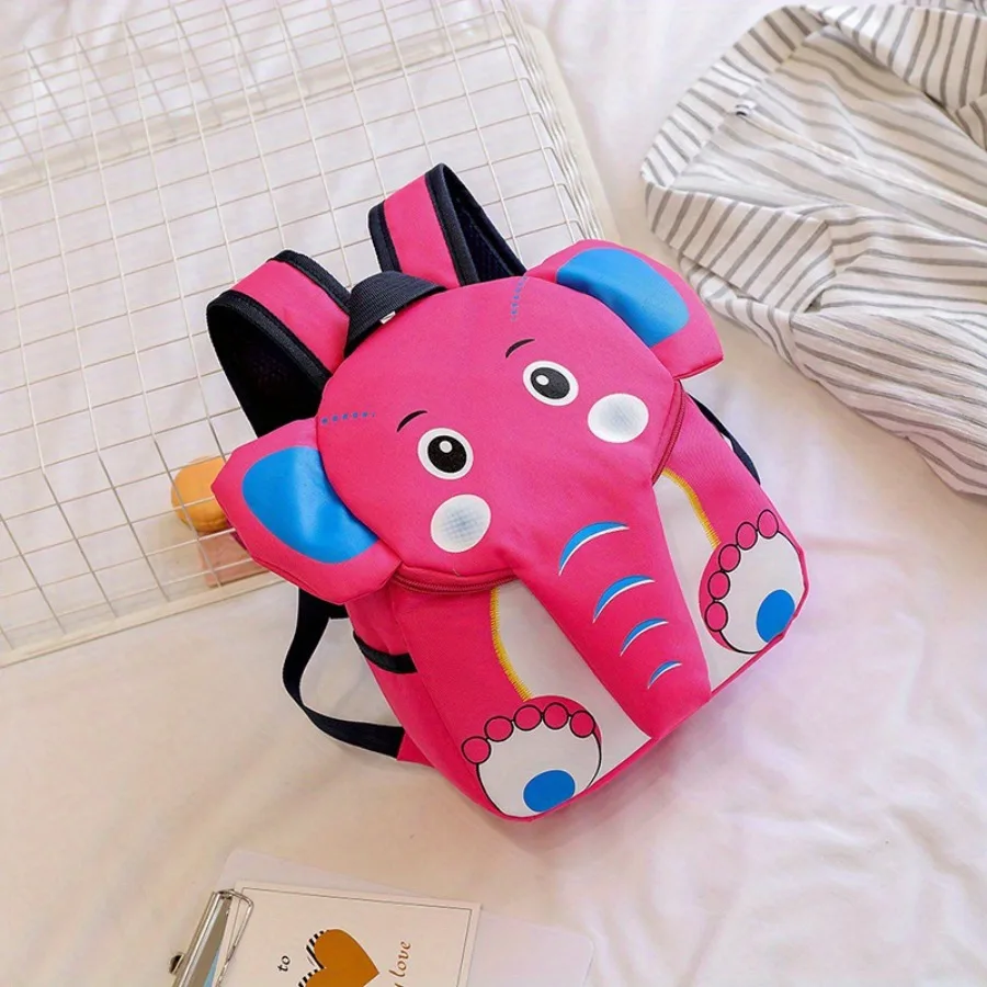 

【Spot goods】- cartoon elephant children's schoolbag cute kindergarten backpack light and colored small backpack for boys and gi