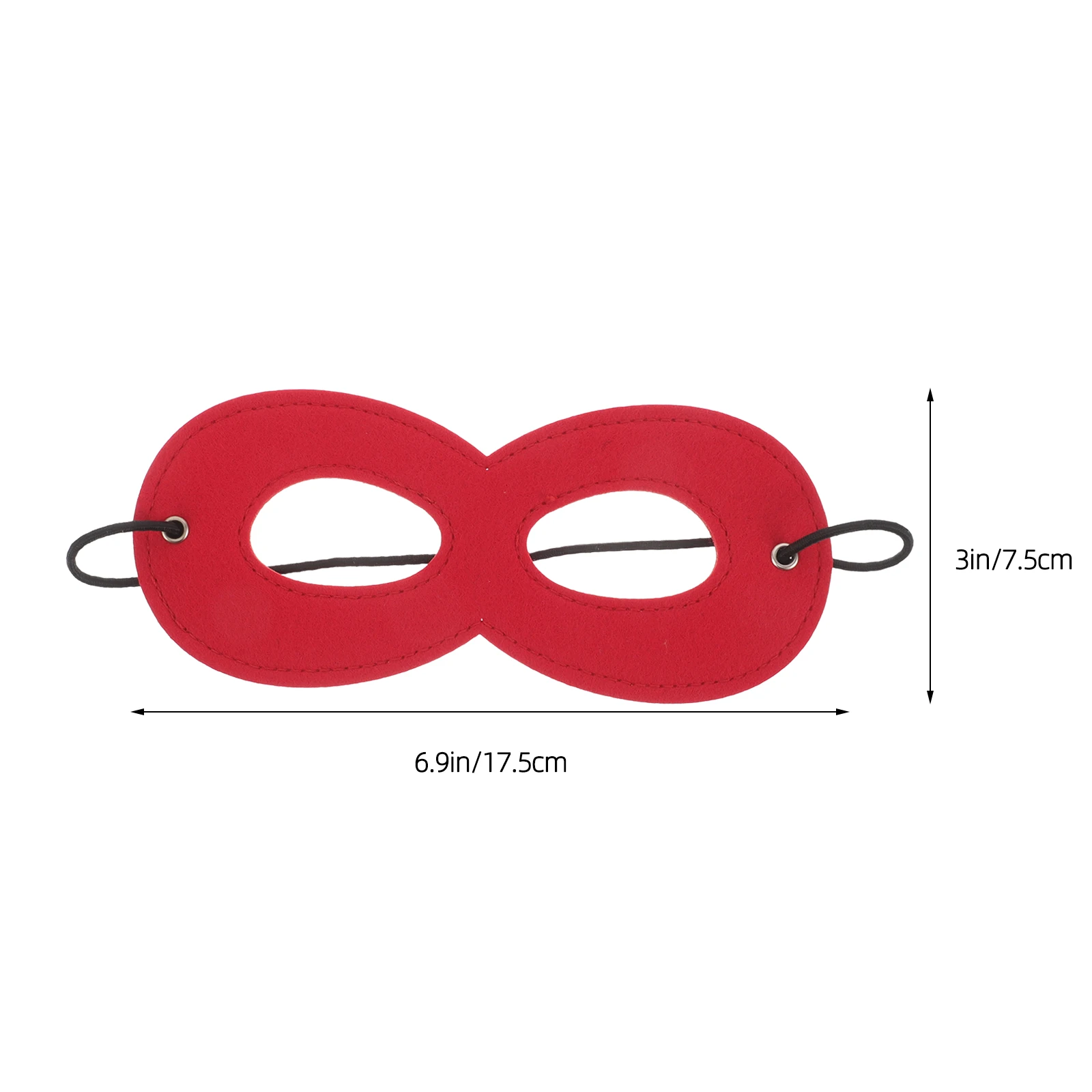 10Pcs Mysterious Eye Mask for Kids Felt Superhero Character Masks Gentle Skin Friendly Material Perfect for Superhero-Themed