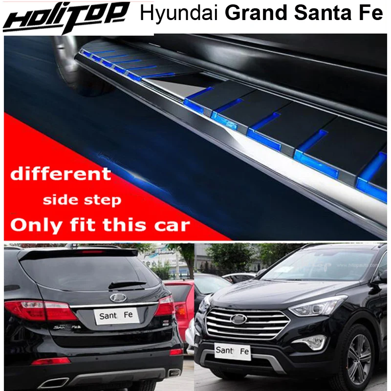 fashional running board side step bar for Hyundai Grand Santa Fe 2013-2018 year, supplied by ISO9001 excellent factory