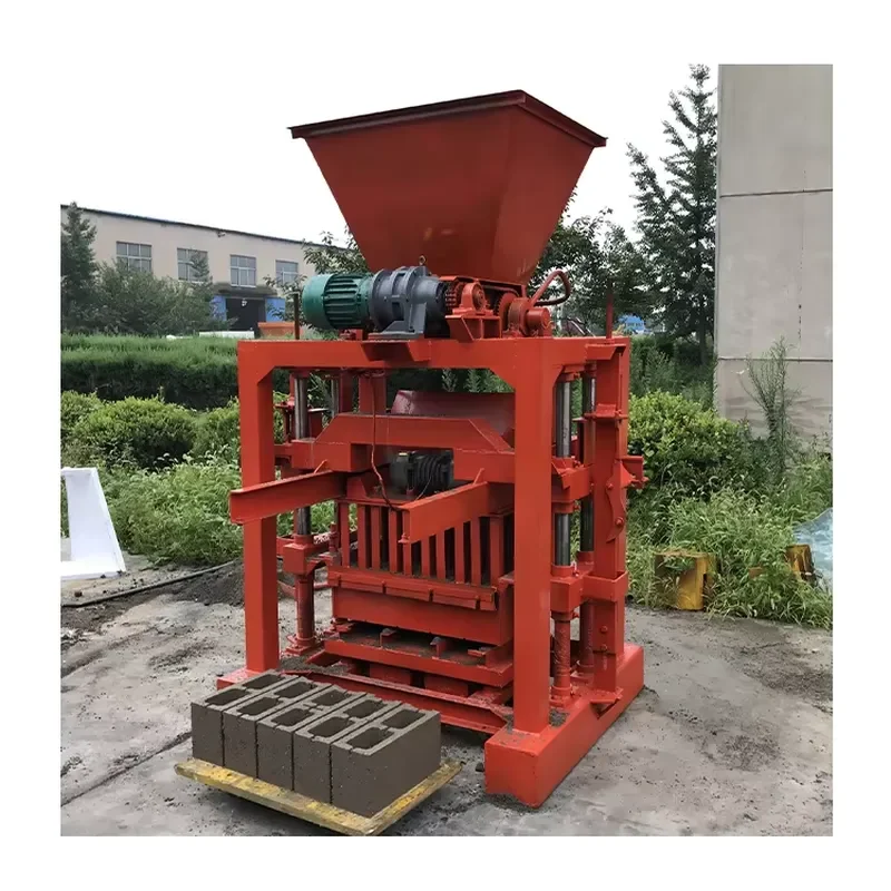 Semi Automatic QTJ4-35 Electrical Semi Automatic Paver Block Machine