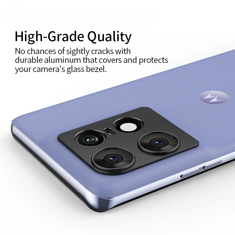 For Motorola Moto Edge 50 Pro Aluminium Alloy Camera Lens Protectors Metal Sticker Ring for MOTO Edge50Pro Protection Film Cover