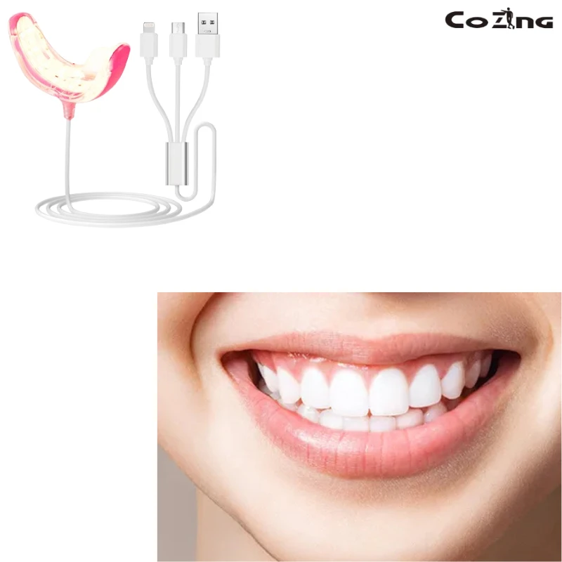 Smart Timer Oral Relief Device 3-Color LED Light System for Managing Tooth Sensitivity Gum Inflammation Discomfort