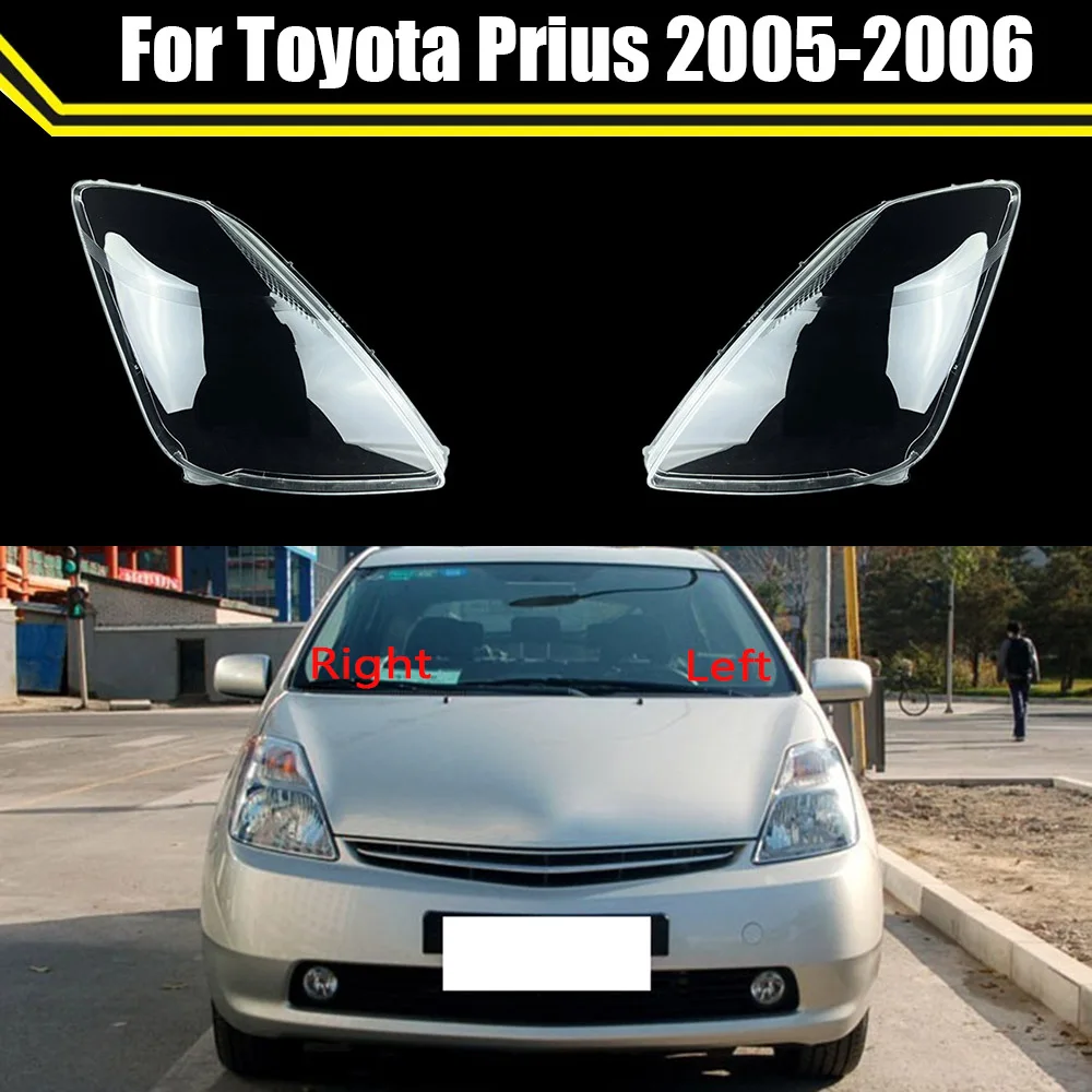 

Front Auto Head Light Caps Headlamp Cover Glass Lamp Shell Headlight Lens Case Transparent Lampshade For Toyota Prius 2005 2006