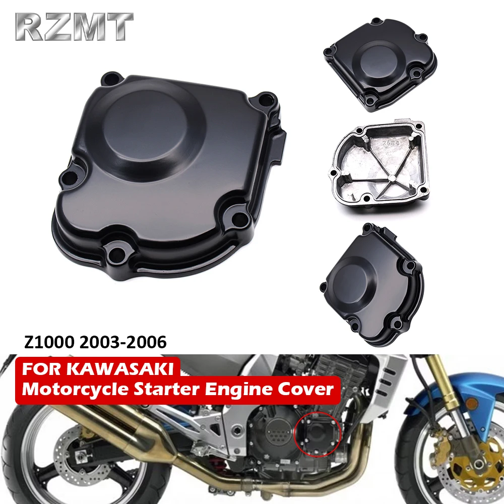 

Motorcycle Right Stator Starter Engine Crankcase Cover For Kawasaki Ninja Z1000 2003 - 2006 XF-2684