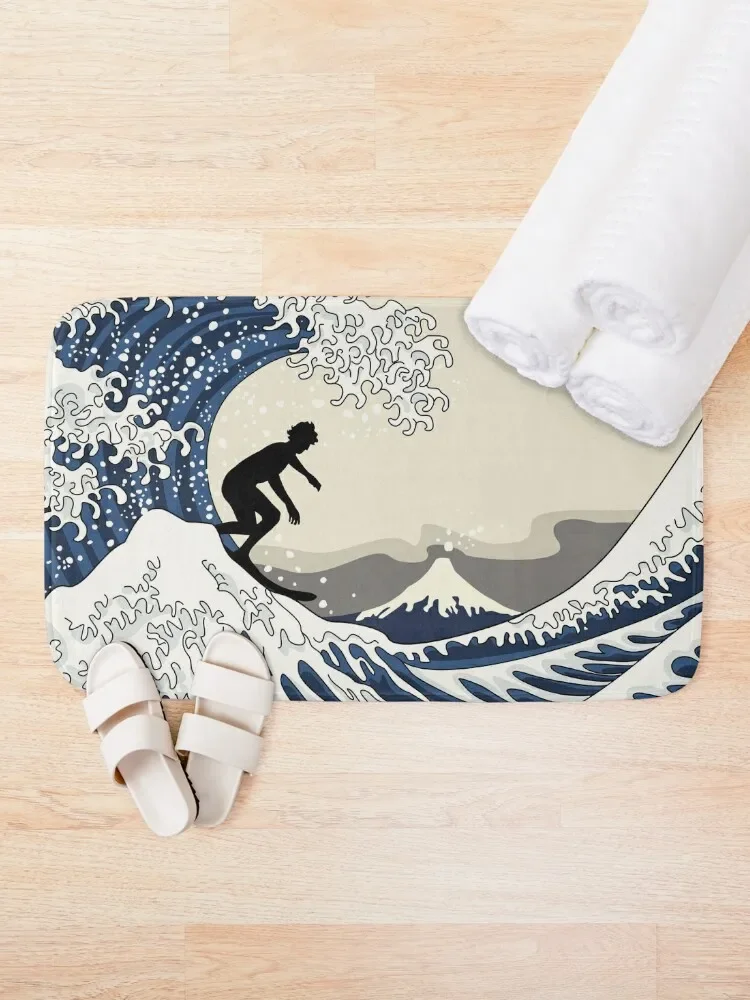 The Great Surfer of Kanagawa Bath Mat Bathroom Utensils Non Slip Carpet Sets Of Bathroom Accessories Mat