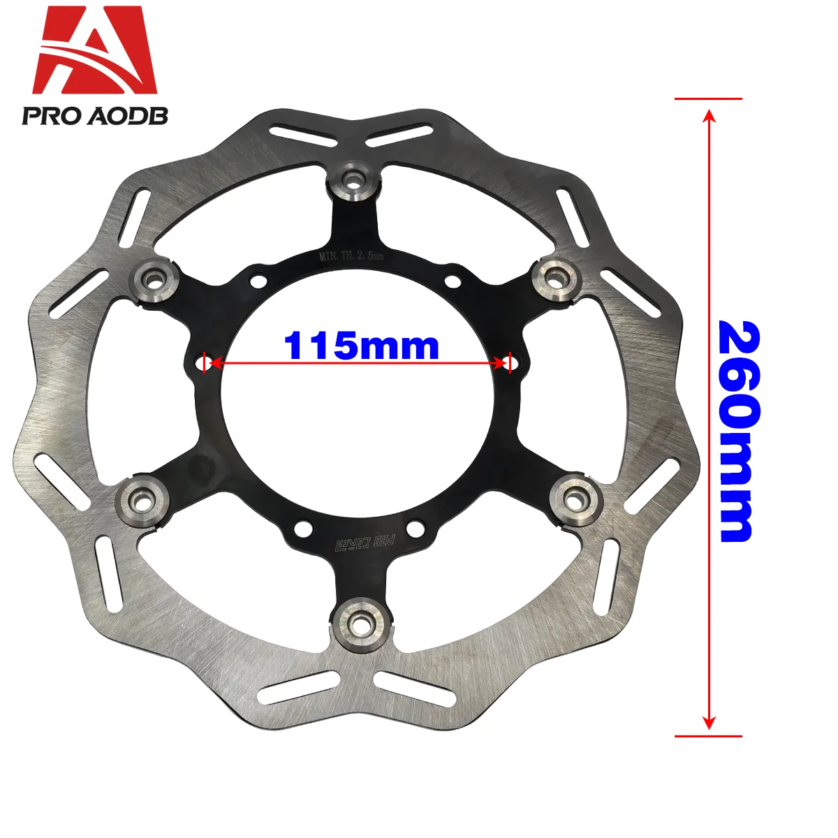 2024 NEW Motocross 260MM Front Floating Brake Disc Brake Caliper Bracket For Honda CR CRF 250R 450R 250X 450X 450RX 2002-2023