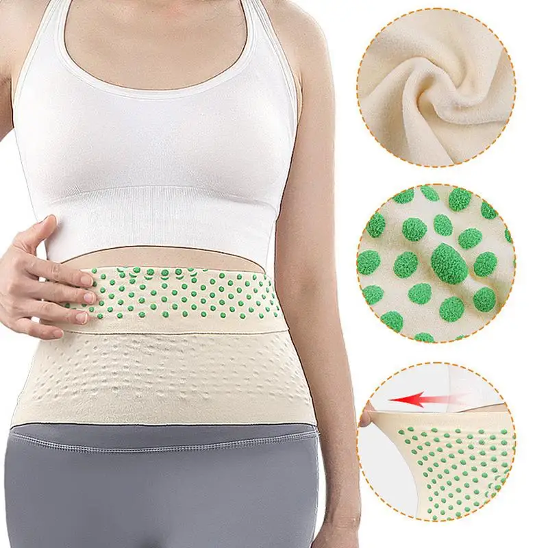 Waist Care Belt Support Belt Breathable Waist Lumbar Lower Back Wormwood Pointed Support Belt For Women Breathable Menstrual