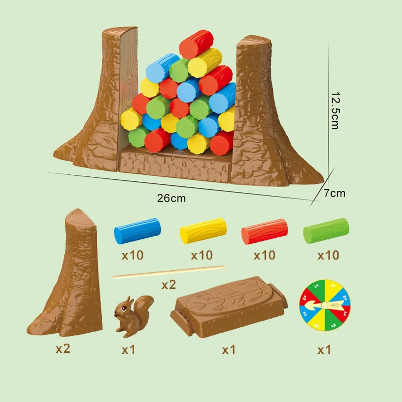 Jeux de société Balance Tower pour enfants, jouet de table, défi d'empilage, jeux de fête sociaux et familiaux, jouets interactifs amusants logiques, nouveauté