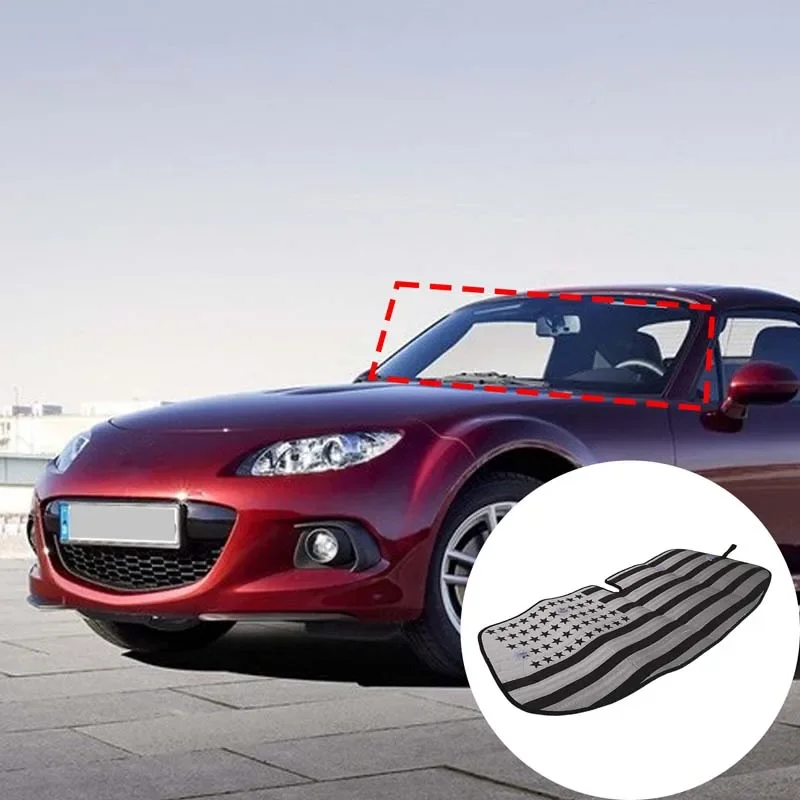 For Mazda MX-5 NC 2009-2015 Composite Material Silver Car Forward Windshield Sunshade Car Solar Protection Pad Car Accessories