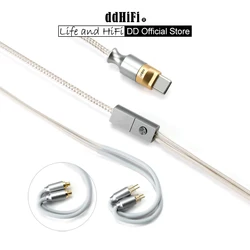 DD ddHiFi M110C USB Interface Decoding Earphones Cable with MMCX and 2-Pin 0.78 Connector, Supports In-Line Controls and Mic