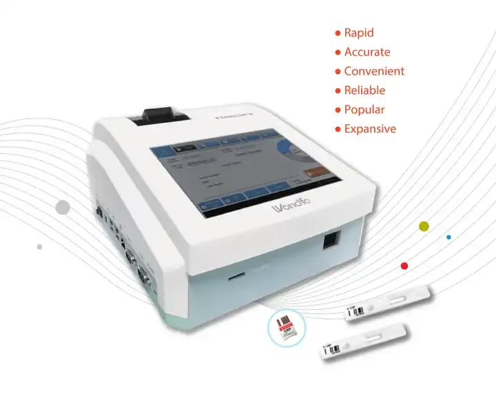 Wondfo Finecare Immunoassay-Analysesystem FIA Meter Plus FS-113 FS-114 Tragbarer Chemieanalysator Test Hormon Progesteron