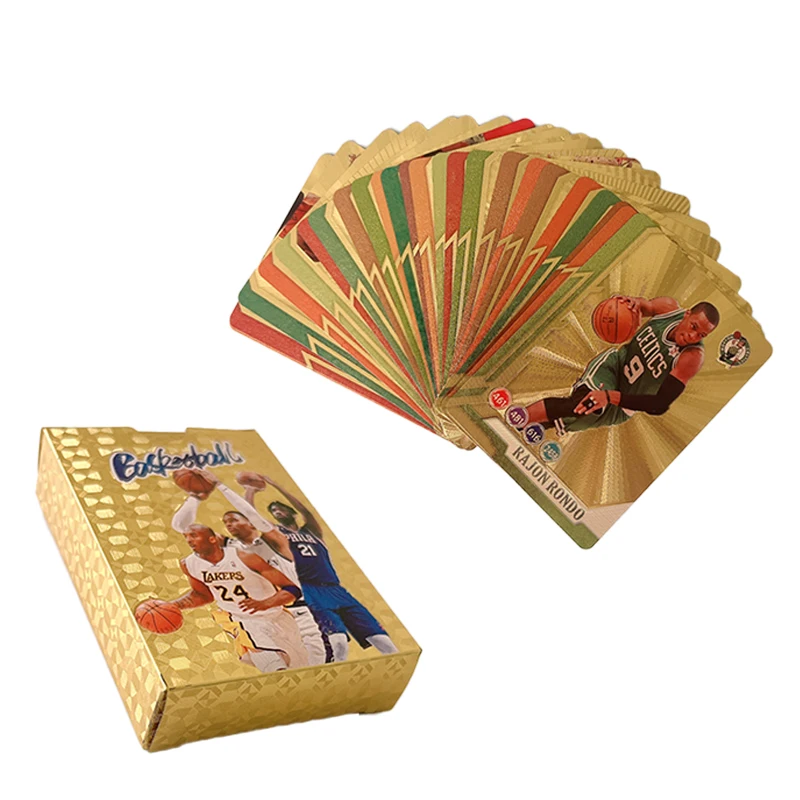 55-27Pcs Ballsuperstar Gold Card  Limited Edition Signature Series Trading Basketball Player Card Children\'s Fan Gift Pack Card