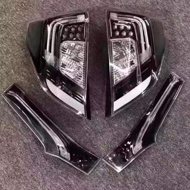 

Автомобильный задний фонарь в сборе для Honda FIT JAZZ RS, модифицированный светодиодный стоп-сигнал, дымчатые задние фонари, фонарь заднего хода