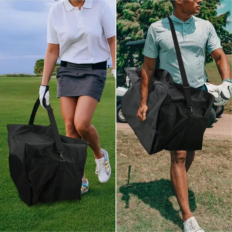 Organizador de almacenamiento de Golf, bolsa para carrito de Golf de gran capacidad, bolsas móviles de alta resistencia, bolsa de lona con correa ajustable, equipo Organi