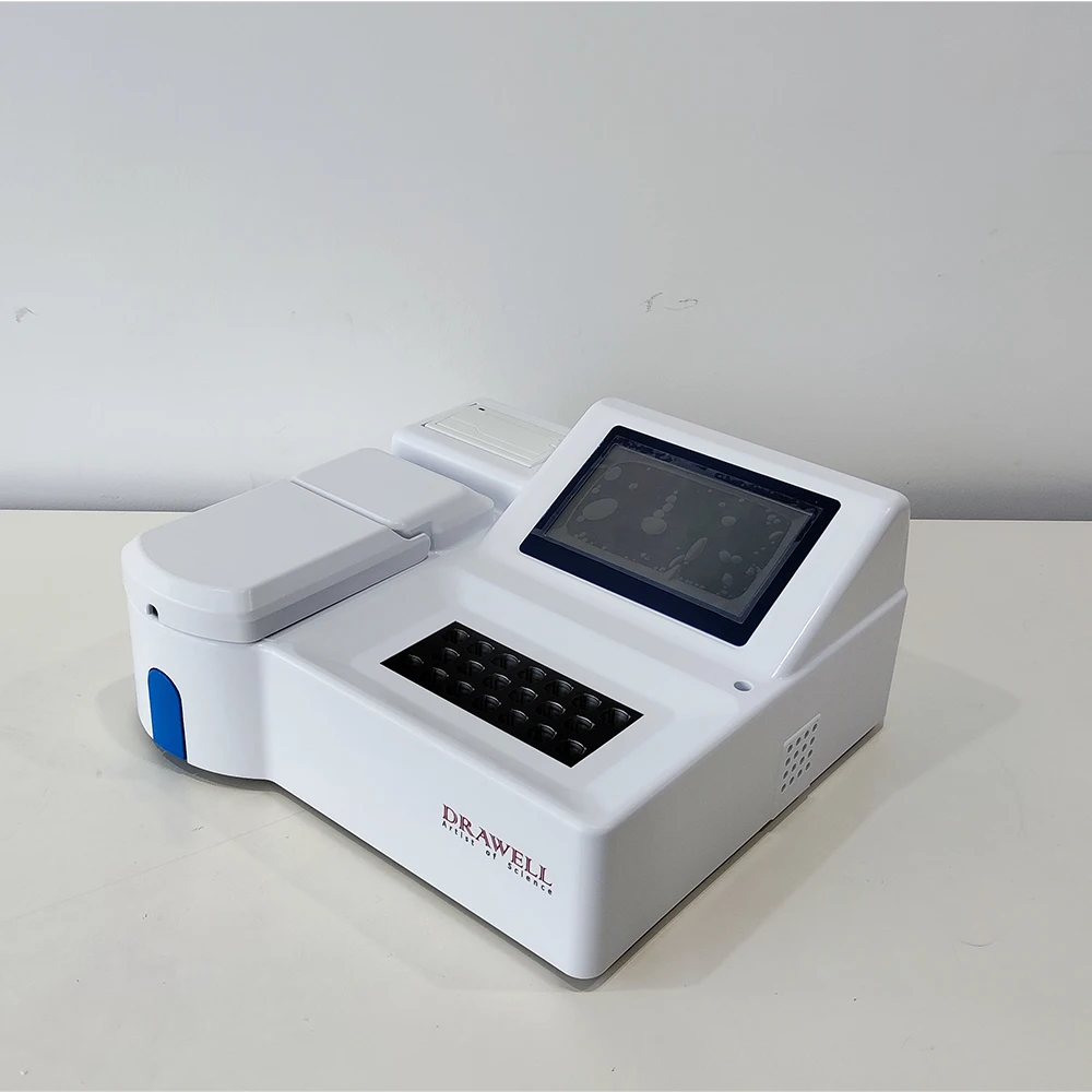 Drawell-Silver Cheap Portable Semi-Automatic Biochemistry Analyzer  Test Bio-chemical Analyzer