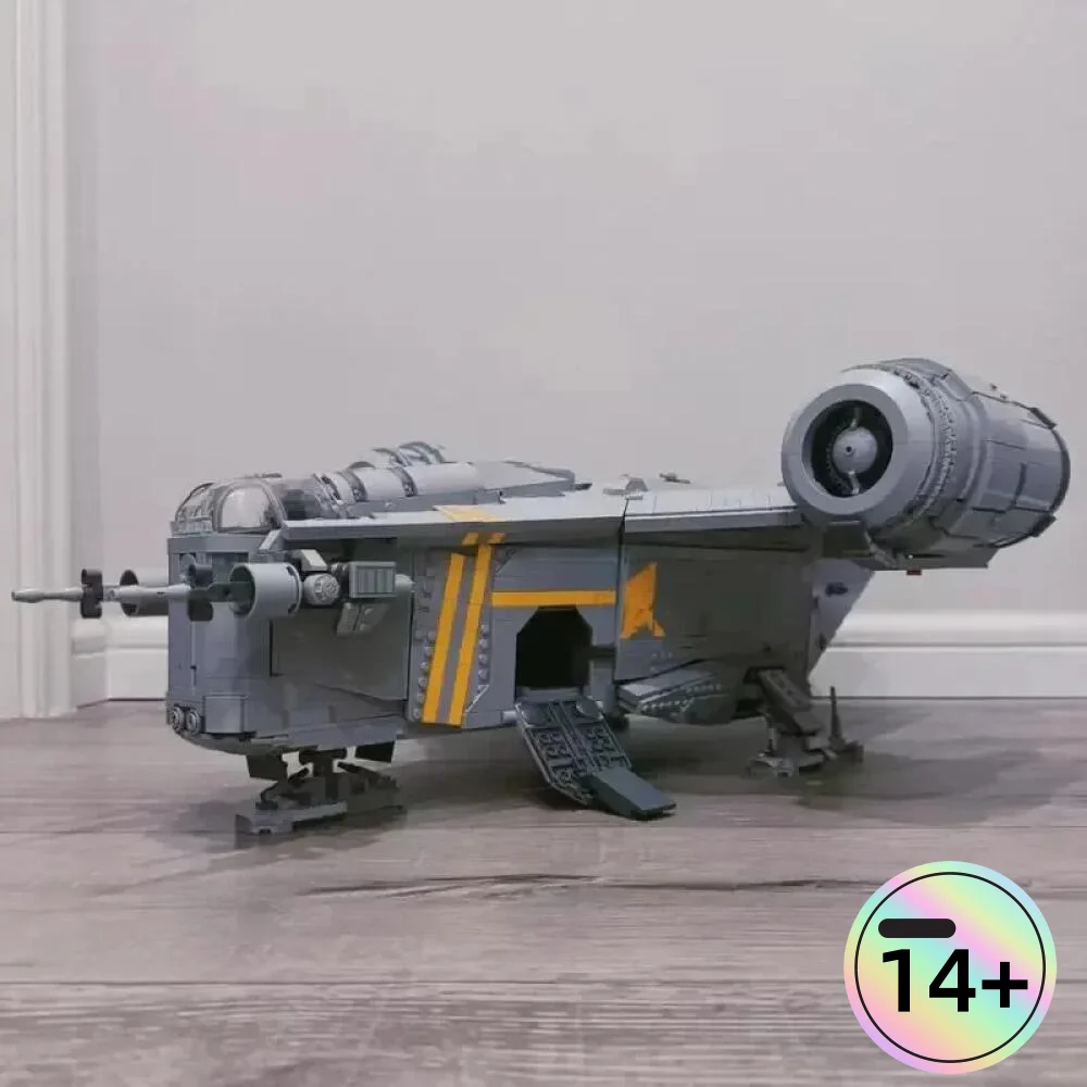 2026 Hot 6187pcs Spacecraft Model Star Mandalorian Razor Crest Spaceship 75331 Home Decoration For Birthday Christmas Gifts