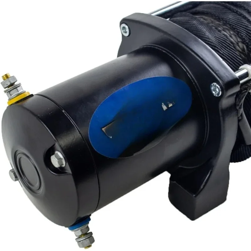 50 Feet of Black Synthetic Winch Rope Viper UTV/ATV 4500lb Waterproof Wireless Winch from USA Powersports Company.