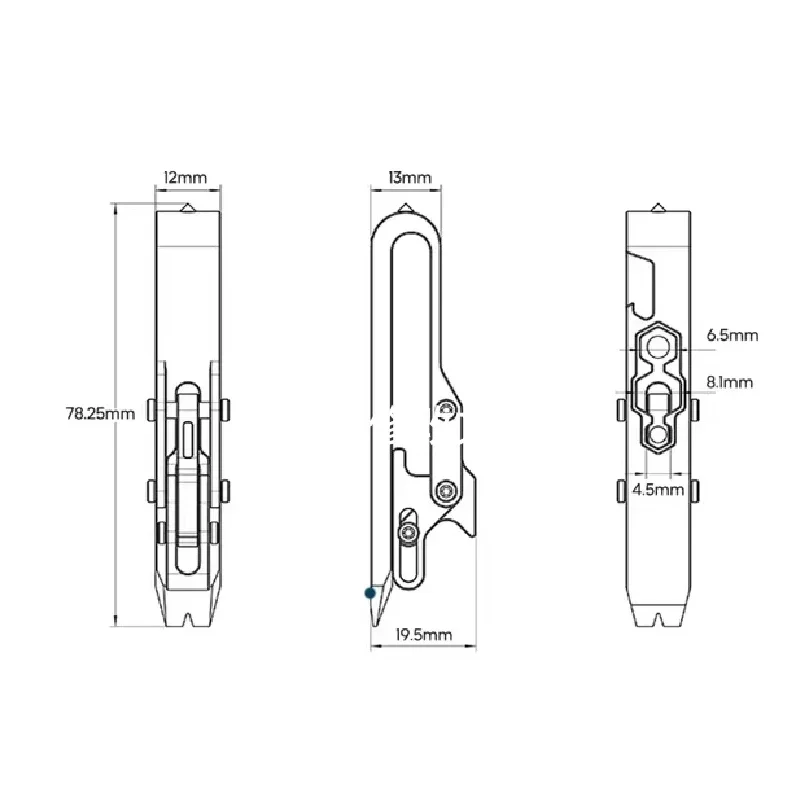 Outdoor TC4 lega di titanio fibbia per cintura a sgancio rapido Edc multifunzionale aspirazione magnetica portachiavi apribottiglie strumento Anti perdita