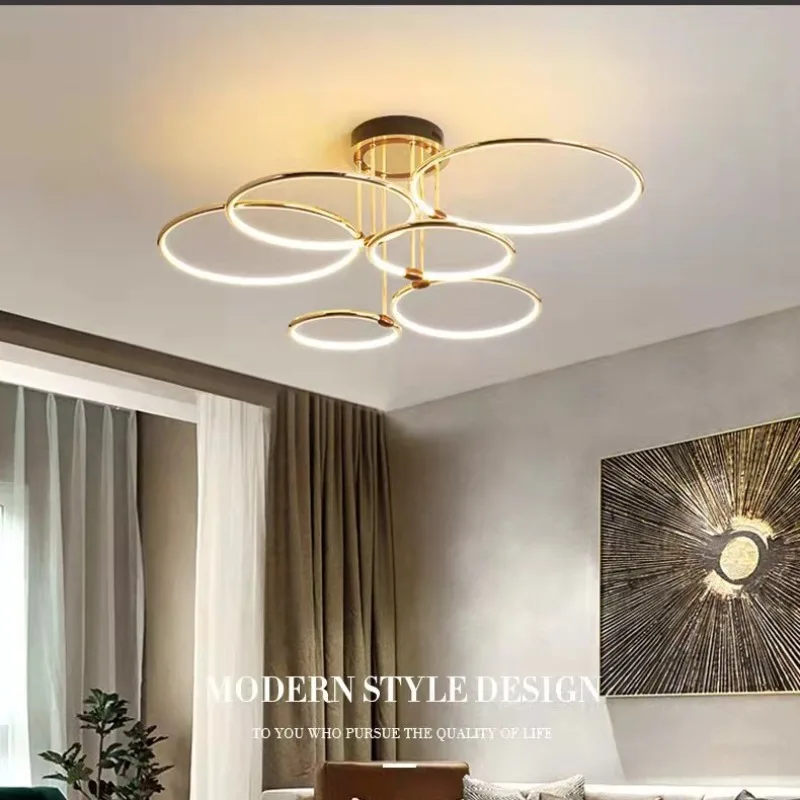 Postmodernistyczne luksusowe oświetlenie do salonu, jadalni, lampa wisząca, designerskie, kreatywne oświetlenie barowe, okrągłe oprawy oświetleniowe do sypialni