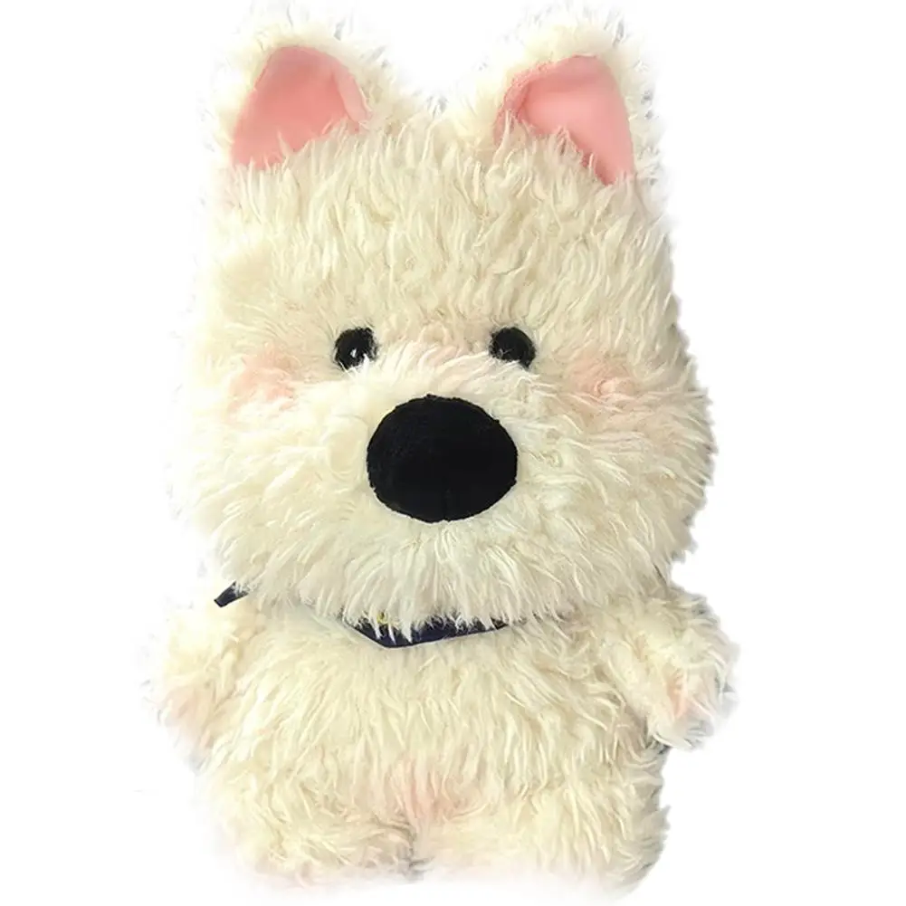 Jouet en peluche moelleux pour enfants, White West Highland, peluche douce pour chiot, animal en peluche, cadeau pour bébé, F0q6