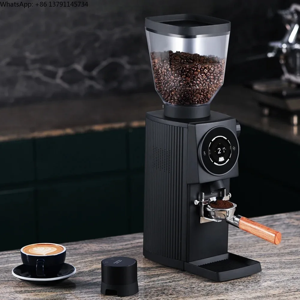 

Flat Burrs Commercial Espresso Grinder 83mm Electric Coffee Bean Grinder for Coffee Shop