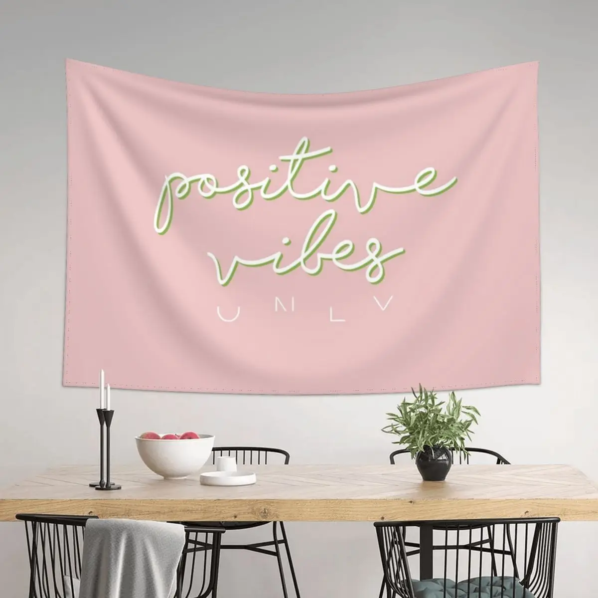 

POSITIVE VIBES PINK Tapestry Room Decor Cute Room Things Aesthetic Room Decors Tapestry
