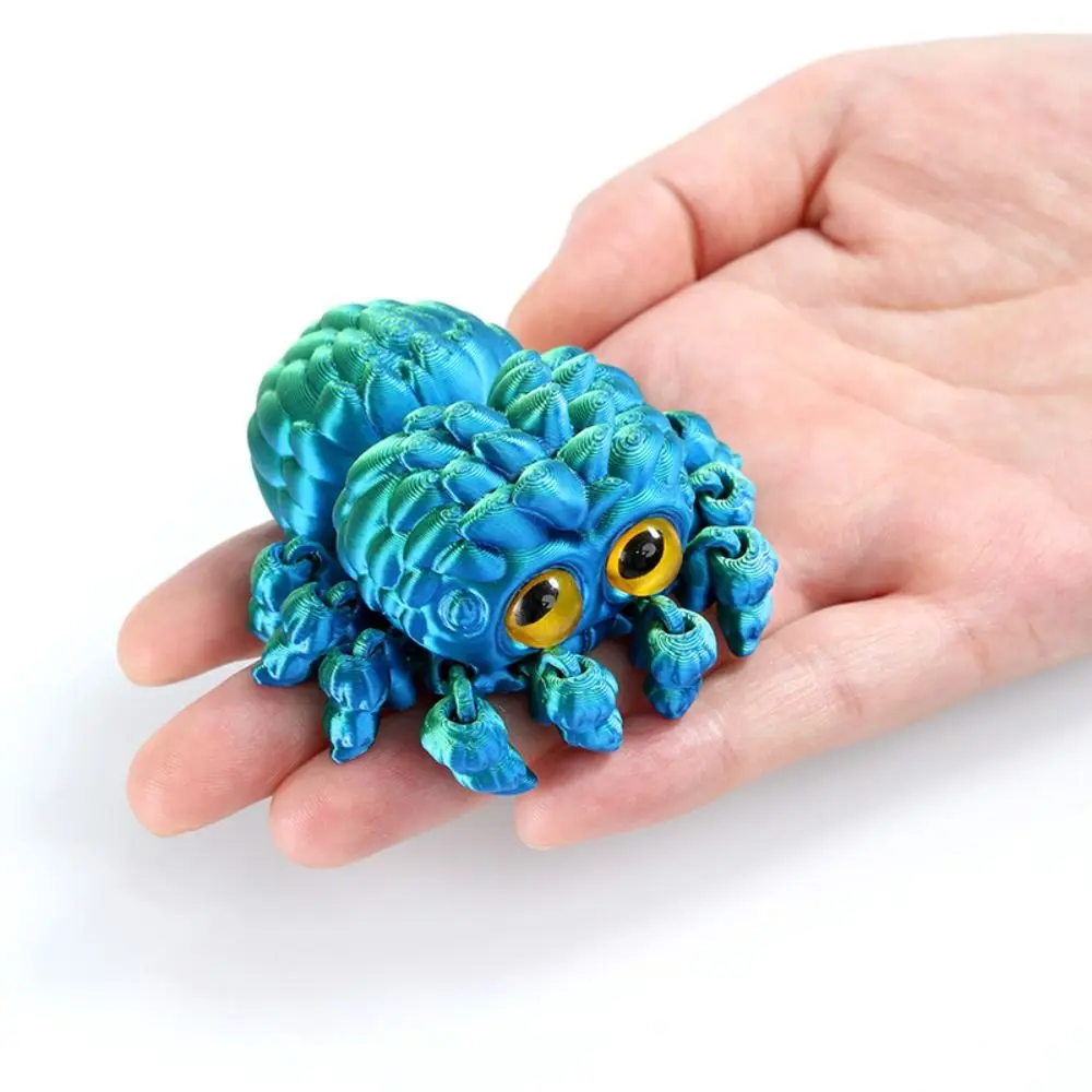 Realistic Design 3D Printed Spider Ornament Colorful Appearance Home Decor Style Simulated Spider Model Party Decoration
