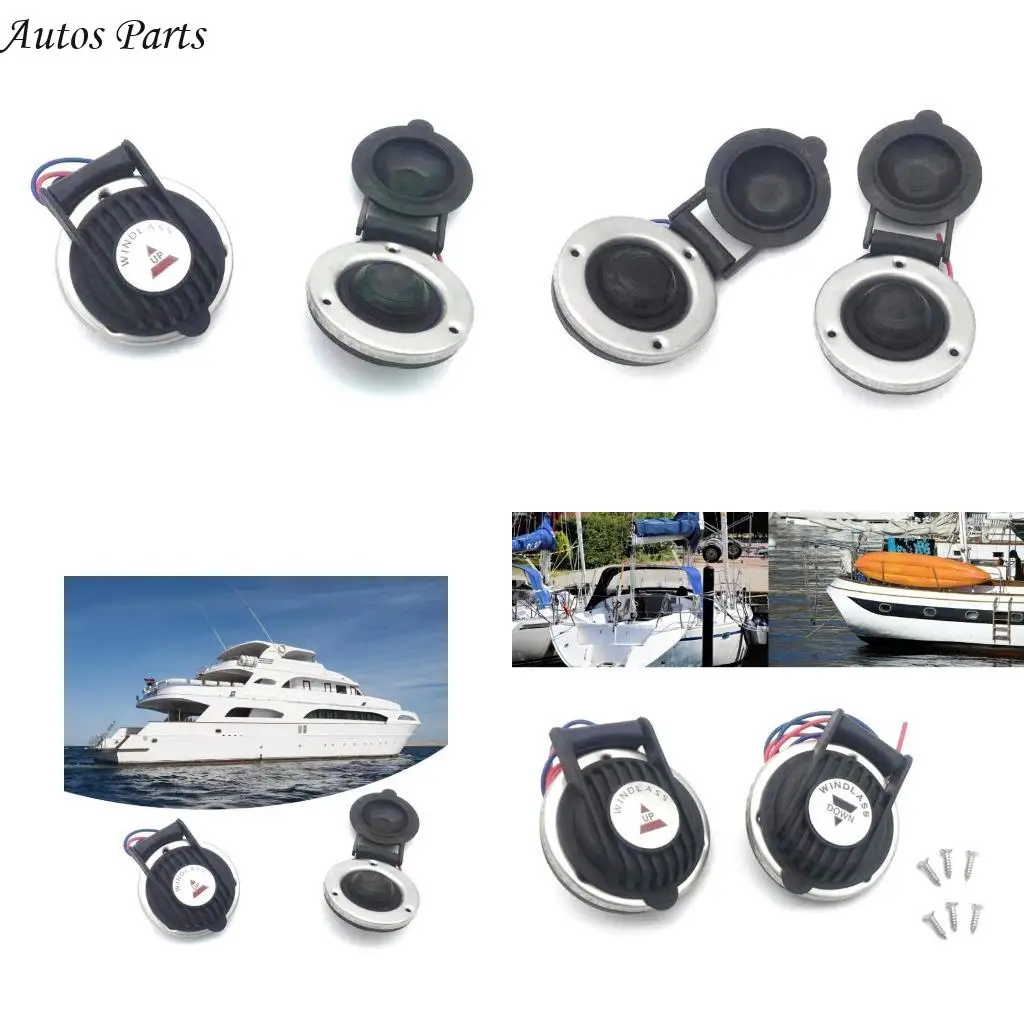 

57BA Boats Marine Foot Pedal Switch DC12V/24V Heavy Duty with Waterproof Designs for Anchors Winch Easy Installation