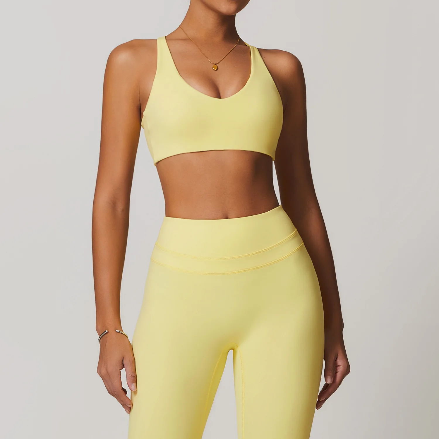 Soutien-gorge de yoga à séchage rapide pour femmes, sous-vêtements de course antichoc, haut d'entraînement, soutien-gorge de fitness, soutien-gorge de sport push-up croisé dans le dos