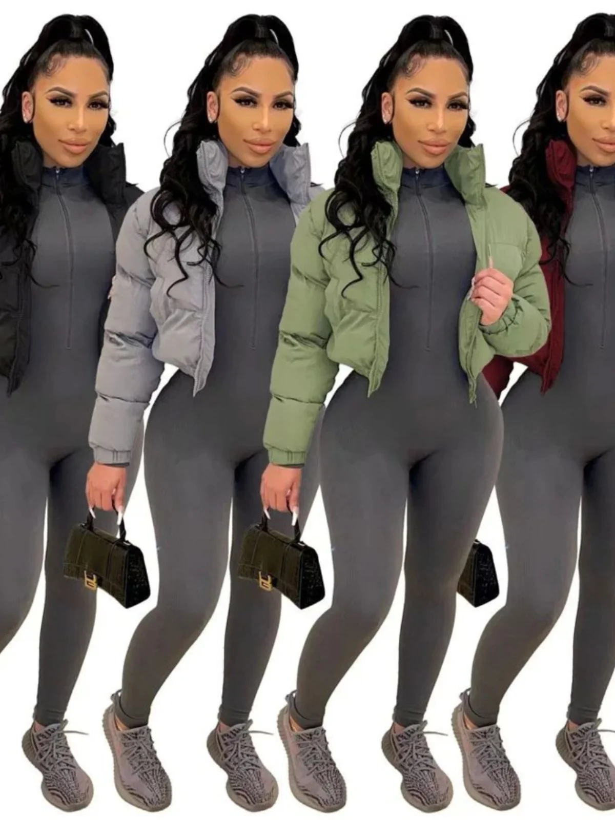 Cappotto da donna con colletto rialzato in puro colore ort Jaet Street Sle vestibilità ampia lungo Sve Ultra ort con chiusura a bottoni